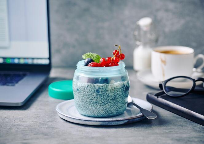 Tupperware opskrift Budding med chia og frugt