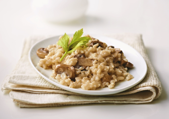 Opskrift Risotto med svampe